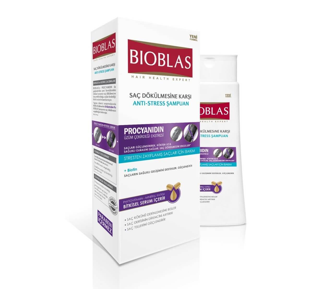 Bioblas Procyanidin Anti Stres Saç Dökülmelerine Karşı Şampuan 360 ml