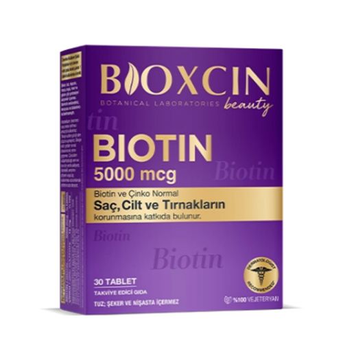Bioxcin Biotin 5000 mcg Takviye Edici Gıda 30 Tablet