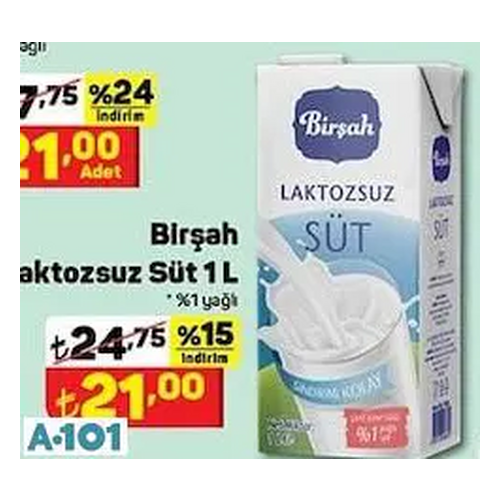 Birşah Laktozsuz Süt - Birşah ürünü