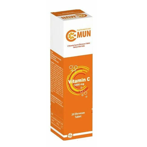 Viador C-Mun 1000 mg Takviye Edici Gıda 20 Efervesan Tablet