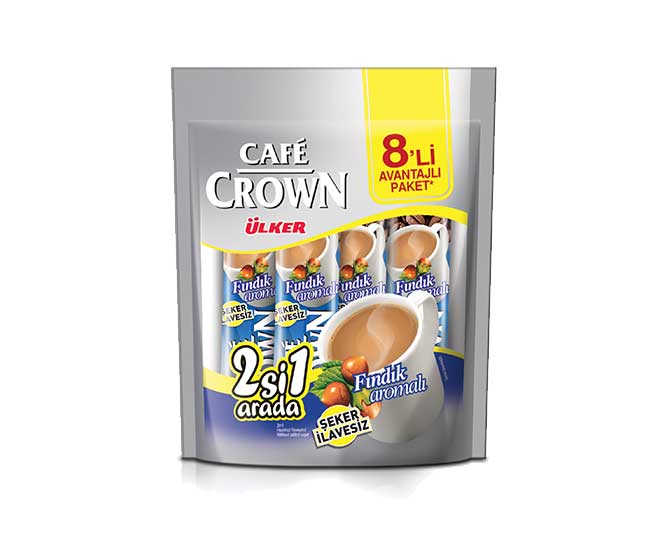 Ülker Café Crown 8'li - 2'si 1 Arada Fındık Aromalı