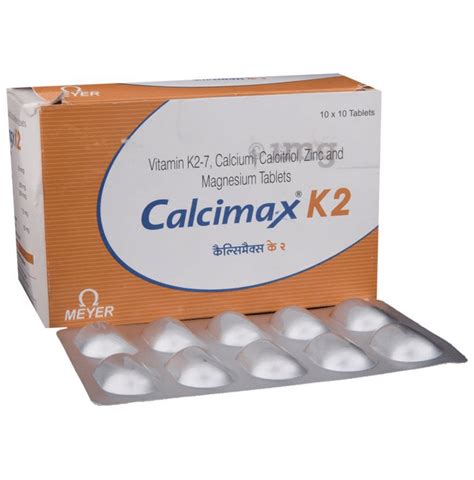 Nuvomed İlaç Calcimax K 1000 mg/880 IU/65 mcg 40 Tablet - Nuvomed İlaç ürünü