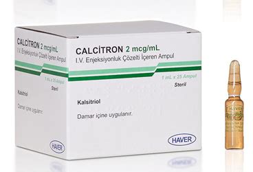 Haver İlaç Calcitron 2 mcg/ml IV 25 Ampül - Haver İlaç ürünü