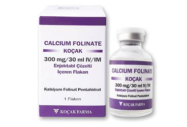 Orna İlaç Calcium Folinate DBL 300 mg/30 ml Flakon - Orna İlaç ürünü