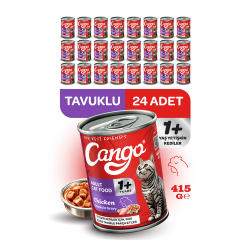 Cango Kedi Maması Konserve 415 gr Tavuk