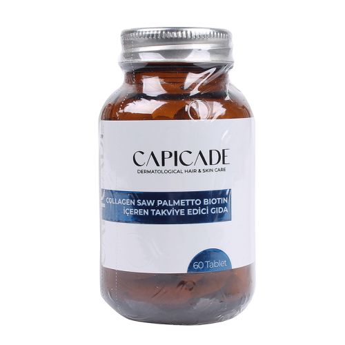 Capicade Collagen Saw Palmetto Biotin İçeren Takviye Edici Gıda 60 Tablet