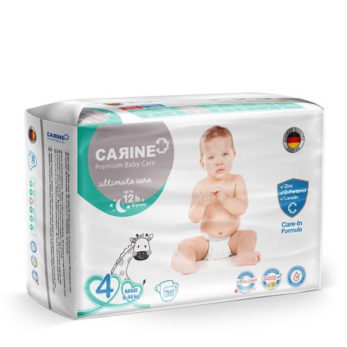 CARINE Premium Bebek Bezi 4 Numara - Maxi 36 Adet