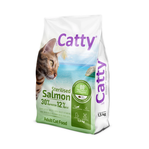 Catty Kısırlaştırılmış Kedi Maması Somon 1 kg - Catty ürünü