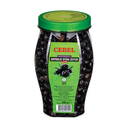 Cebel Sofralık Siyah Zeytin (XS) 1400g - Cebel ürünü