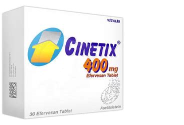 Vitalis İlaç Cinetix 400 mg 30 Efervesan Tablet - Vitalis İlaç ürünü