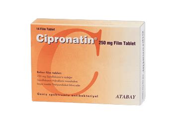 Atabay İlaç Cipronatin 250 mg 14 Tablet