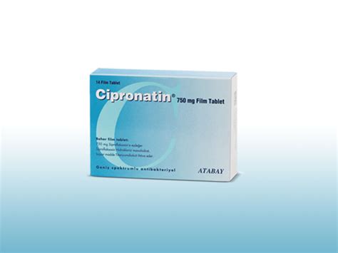 Atabay İlaç Cipronatin 750 mg 14 Tablet