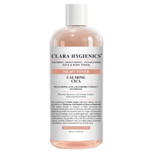 Clara Hygienics Calming Cica Leke Karşıtı Yüz ve Vücut Gece Toniği 400 ml - Clara Hygienics ürünü