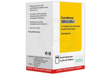 Fortius Pharmaceutical Curatinox 100 mg/20 ml 1 Flakon - Fortius Pharmaceutical ürünü