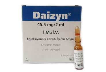 RDC İlaç Daizyn Ampül 45.5 mg/2 ml 5 Ampül - RDC İlaç ürünü