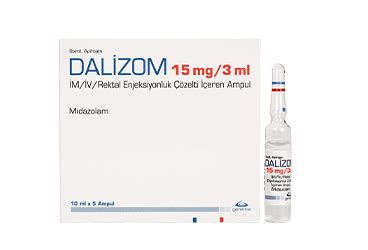 Menta Pharma Dalizom 15 mg/3 ml 5 Ampül - Menta Pharma ürünü