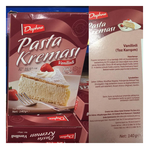 Daphne Pasta Kreması