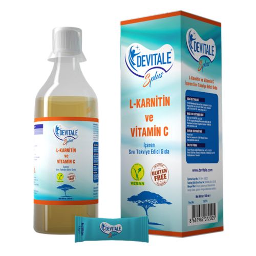 PMC İlaç Devitale S Plus L-Karnitin ve Vitamin C İçeren Sıvı Takviye Edici Gıda 500 ml - PMC İlaç ürünü