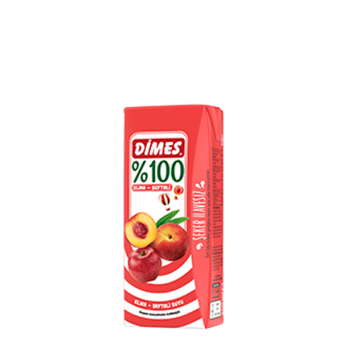 Dimes %100 Elma Şeftali 200 ml - Dimes ürünü