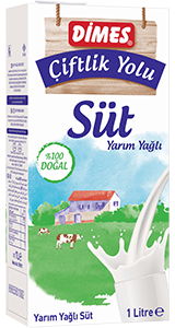 DİMES Çiftlikyolu Yarım Yağlı Süt