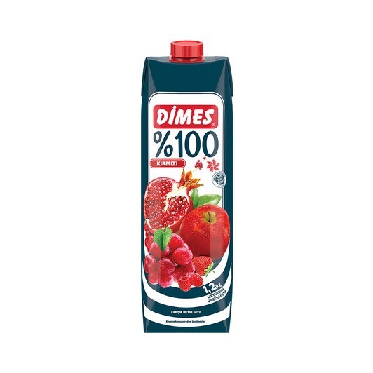 Dimes Meyve Suyu %100 Kırmızı Meyveler 1 lt