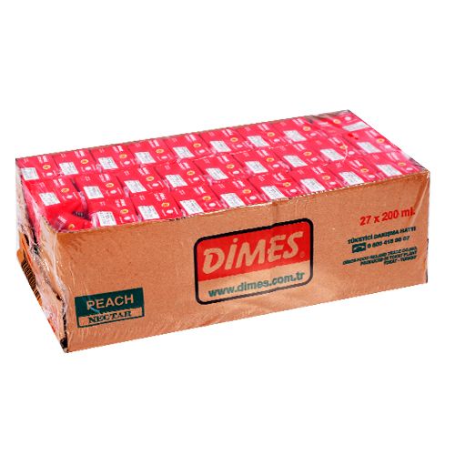 Dimes Şeftali Koli 200 ml (27 Adet)