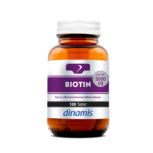 Dinamis Biotin 5000 Takviye Edici Gıda 100 Tablet