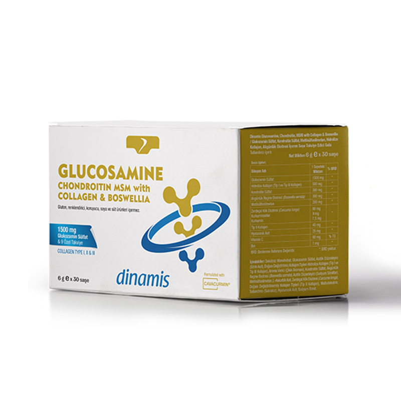 Dinamis Glucosamine Chondroitin MSM Takviye Edici Gıda 6 g x 30 Saşe