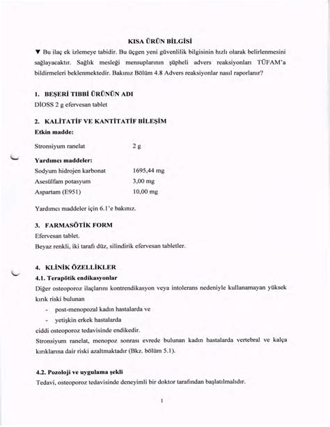 Vitalis İlaç Dioss 2 g 28 Efervesan Tablet