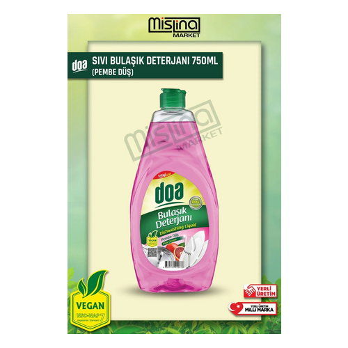 Doa Bulaşık Deterjanı Pembe Düş 750 ml - Doa ürünü