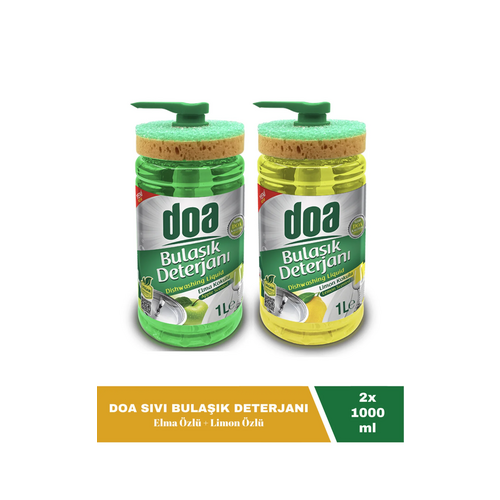 DOA SIVI BULASIK DETERJANI SUNGERLI ELMA 1000ML