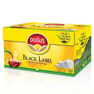 Doğuş Black Label Demlik Poşet Siyah Çay 100 Adet 320 Gr
