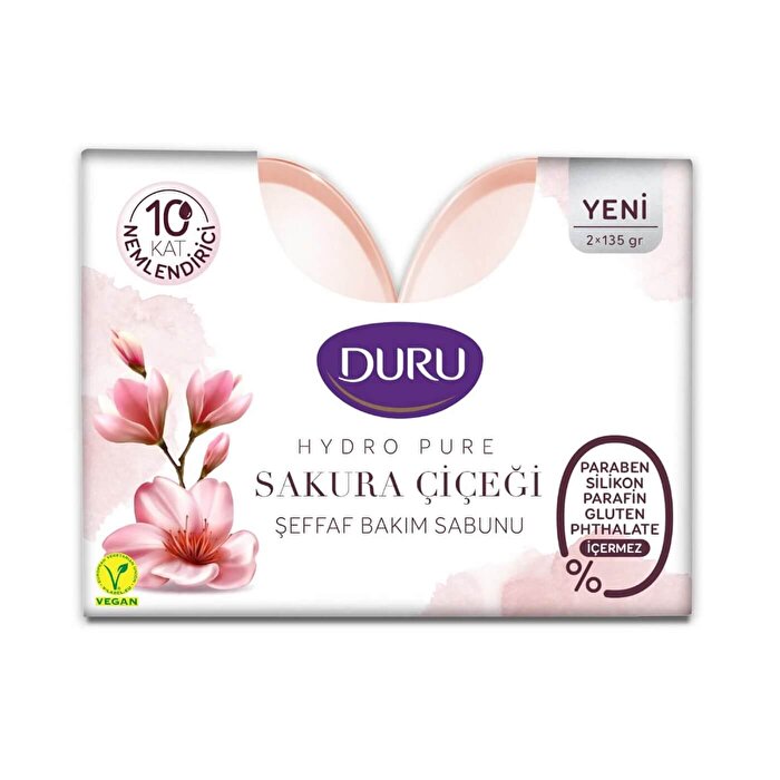 Duru Katı Sabun Hydro Pure & Sakura 2x135 gr