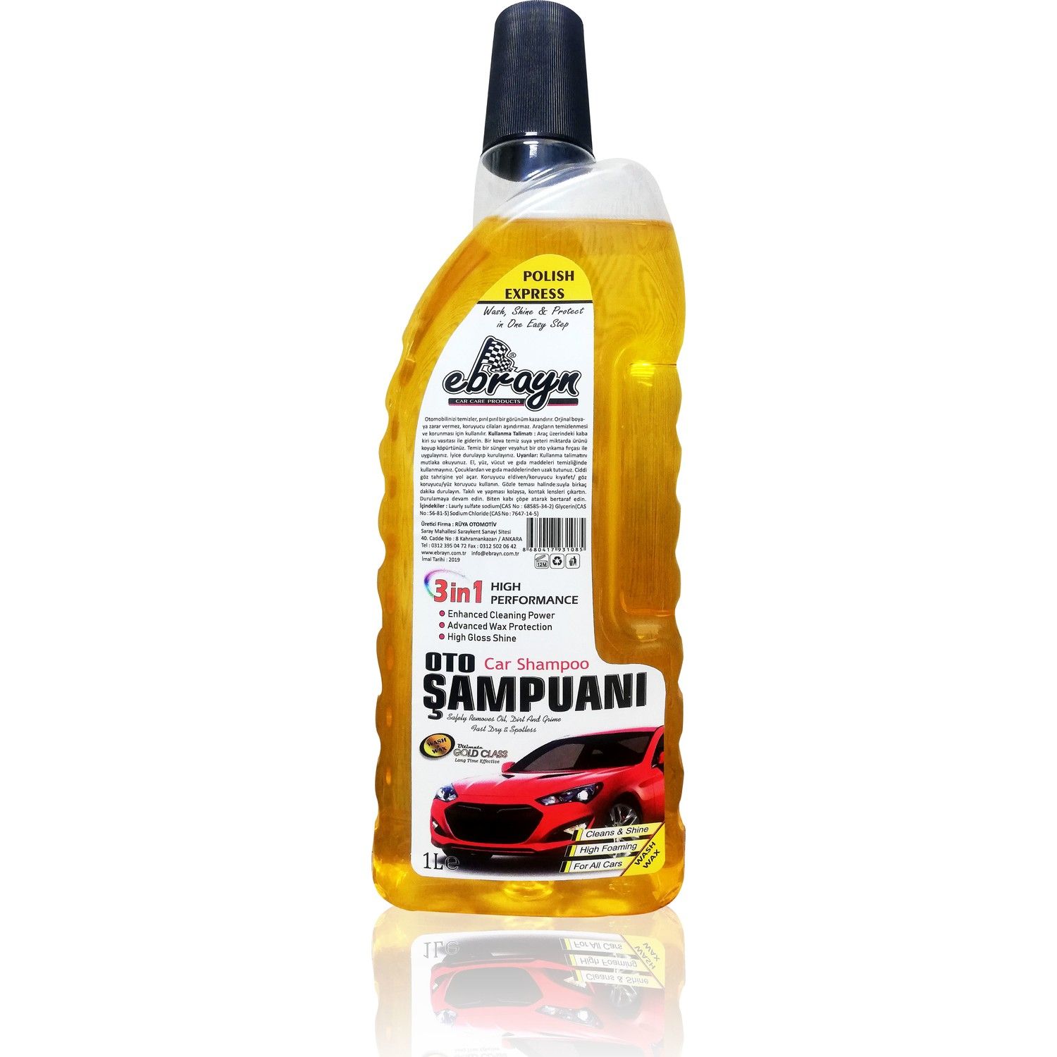 Ebrayn Cilalı Oto Şampuanı 1 Litre - EBRAYN ürünü