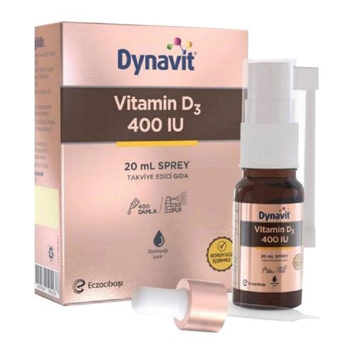 Eczacıbaşı Dynavit Vitamin D3 400 IU Takviye Edici Gıda Sprey 20 ml - Promosyon Ürünü