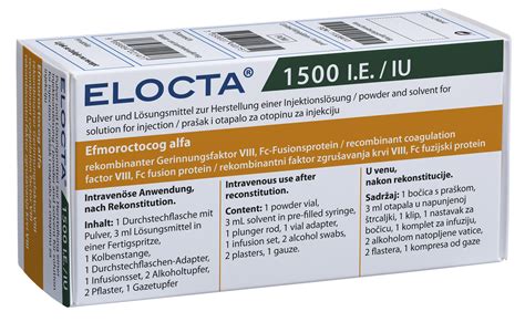 Proceutica İlaç Elocta 1500 IU IV - Proceutica İlaç ürünü