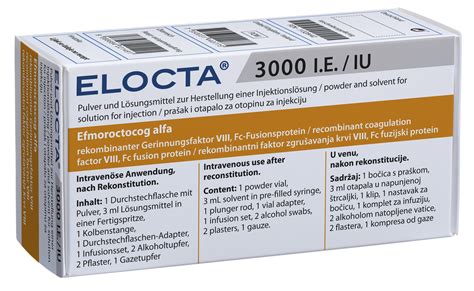 Proceutica İlaç Elocta 3000 IU IV - Proceutica İlaç ürünü