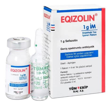 Tüm Ekip İlaç Eqizolin 250 mg IM 1 Flakon