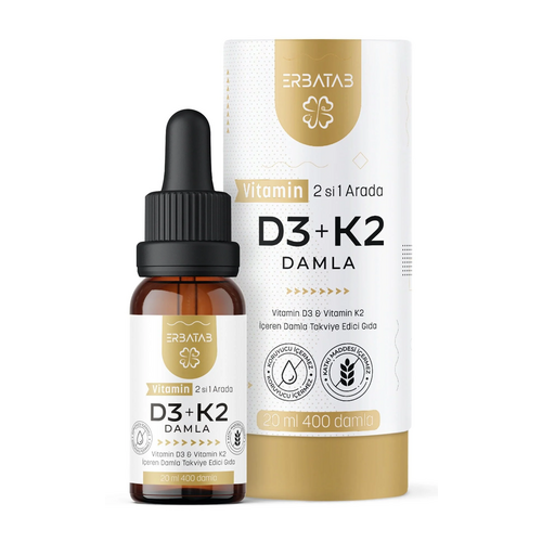Erbatab Vitamin D3 K2 2'si 1 Arada Damla - Erbatab ürünü