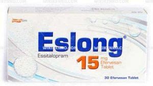 Novitas İlaç Eslong 15 mg 90 Efervesan Tablet - Novitas İlaç ürünü