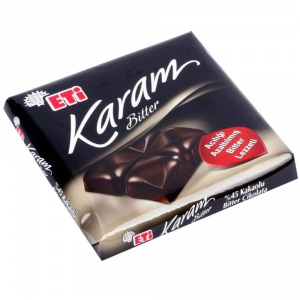 Eti Karam %45 Kakaolu Acısı Azaltılmış Tablet Çikolata 60 Gr