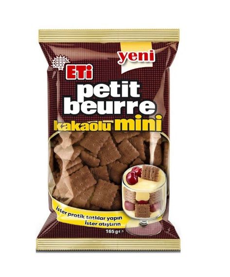 Eti Petit Beurre Kakaolu Mini 165 Gr