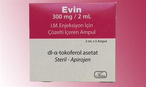 Farmalas İlaç Evin E Vitamini 300 mg/2 ml 5 Ampül - Farmalas İlaç ürünü