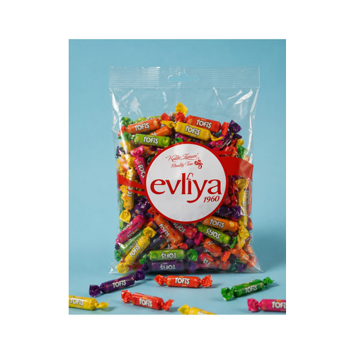 Evliya Tofiş Karışık Meyve Aromalı Yumuşak Şeker 1 Kg - Evliya ürünü