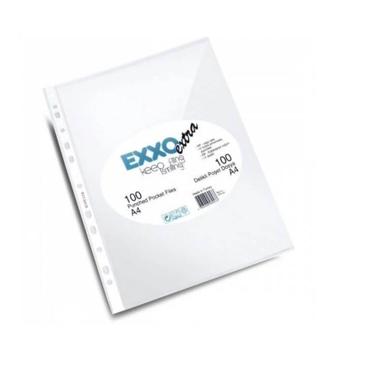 Exxo A4 Poşet Dosya 100 Adet