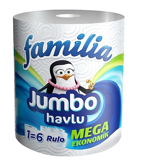 Familia Jumbo Havlu 1 = 6 Rulo 300 Yaprak