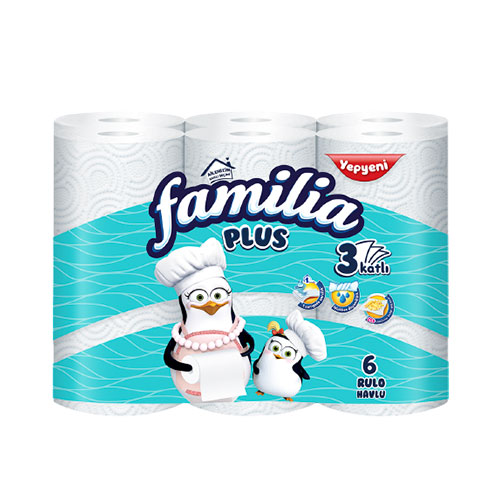 Familia Plus 3 Katlı Kağıt Havlu (6'lı)