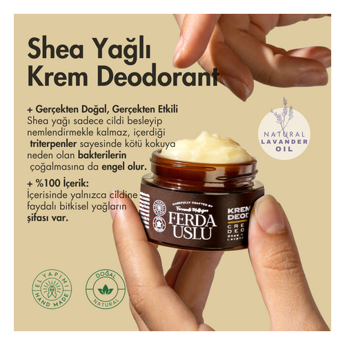 Fermente Mutfağım Shea Yağlı Krem Deodorant - Roll On (29 ml) - Mutfağım ürünü