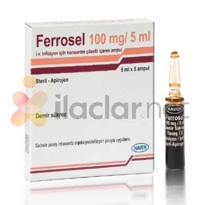 Haver İlaç Ferrosel 100 mg/5 ml IV Ampül - Haver İlaç ürünü
