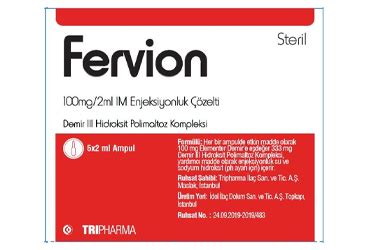Tripharma İlaç Fervion 100 mg/2 ml IM 2 ml